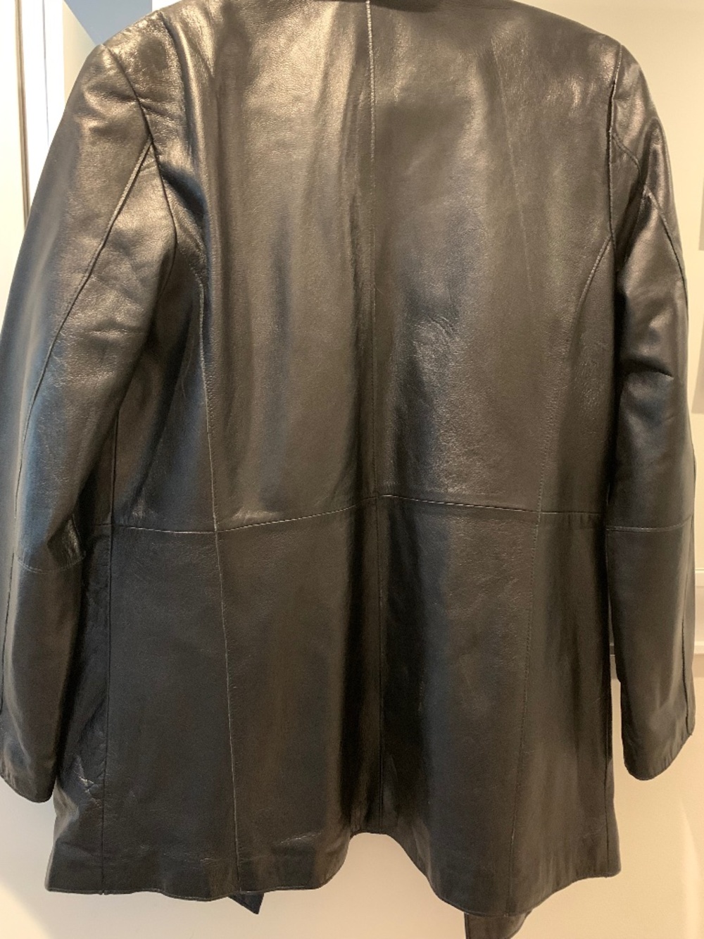 Leather blazer
